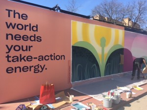 Dropbox Sponsored Mural at SXSW 2018